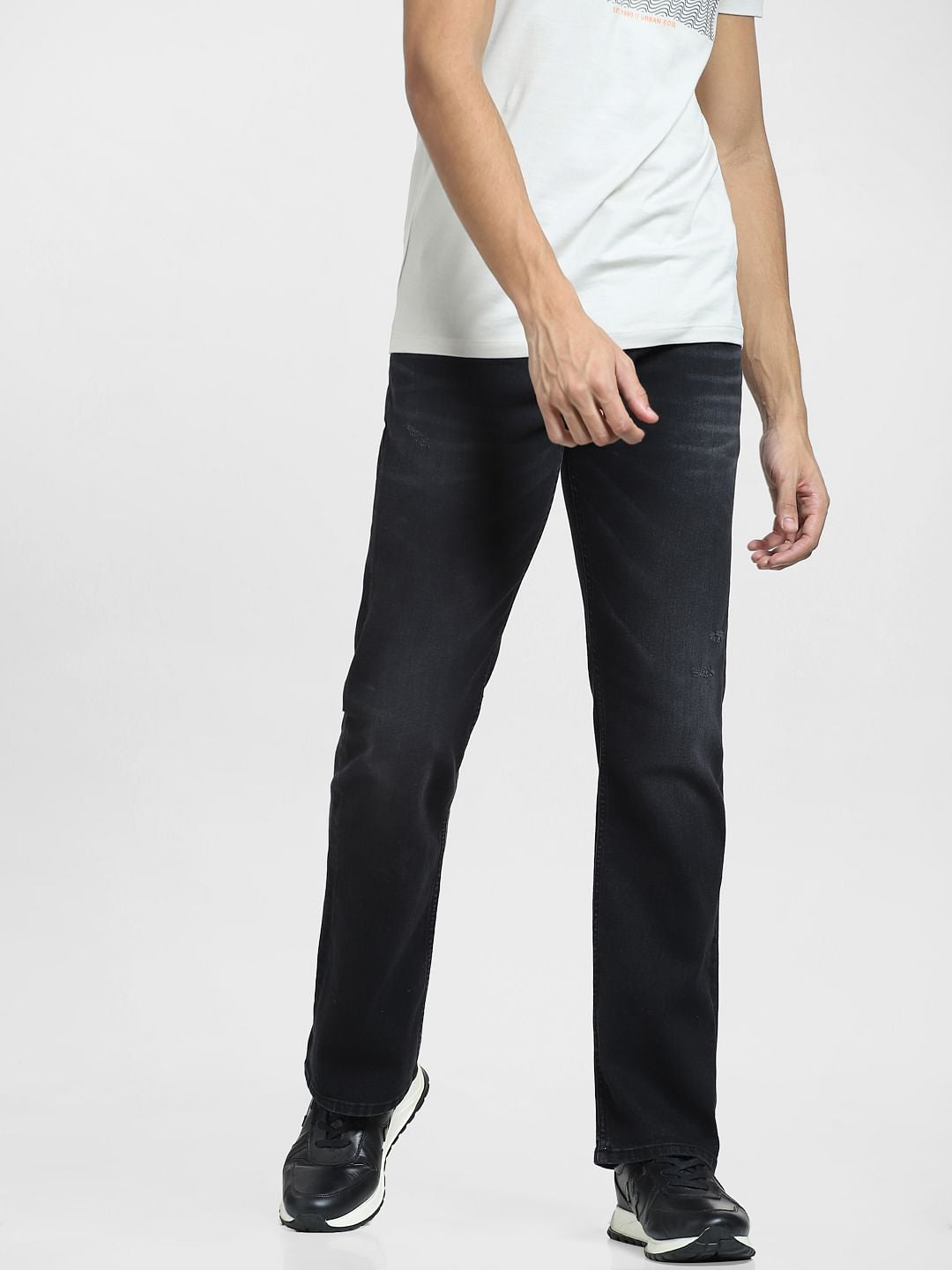 Black High Rise Ray Bootcut Jeans