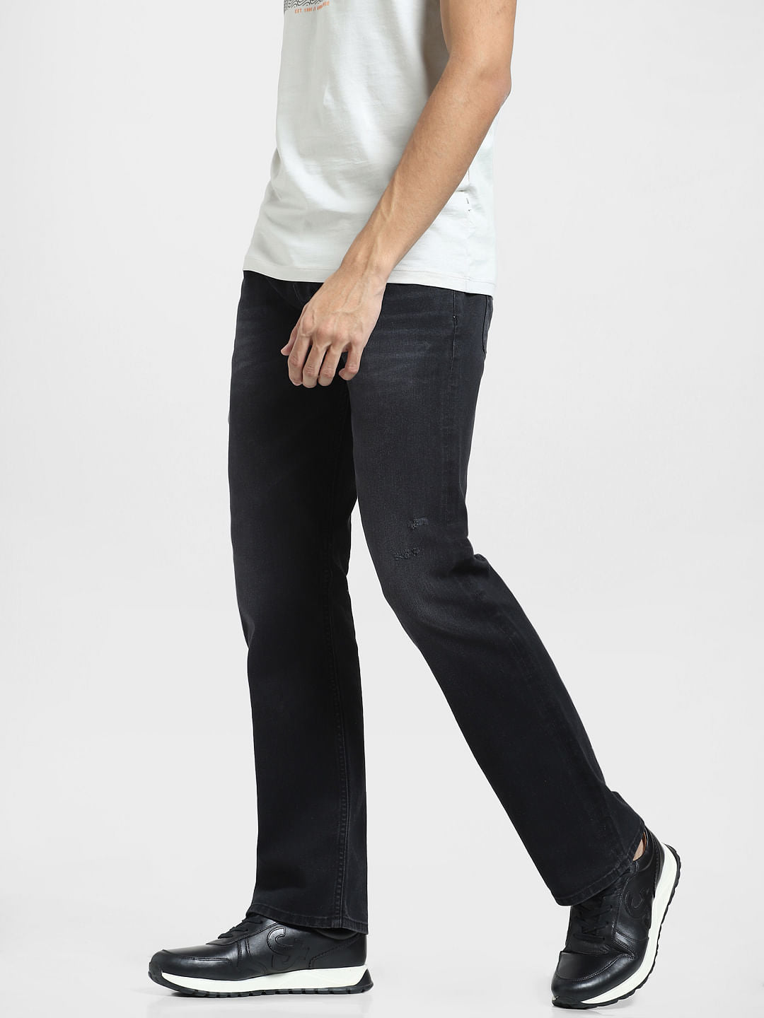 Black High Rise Ray Bootcut Jeans
