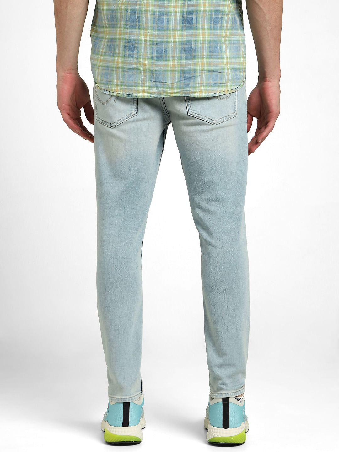 Light Blue Mid Rise Ben Skinny Fit Jeans