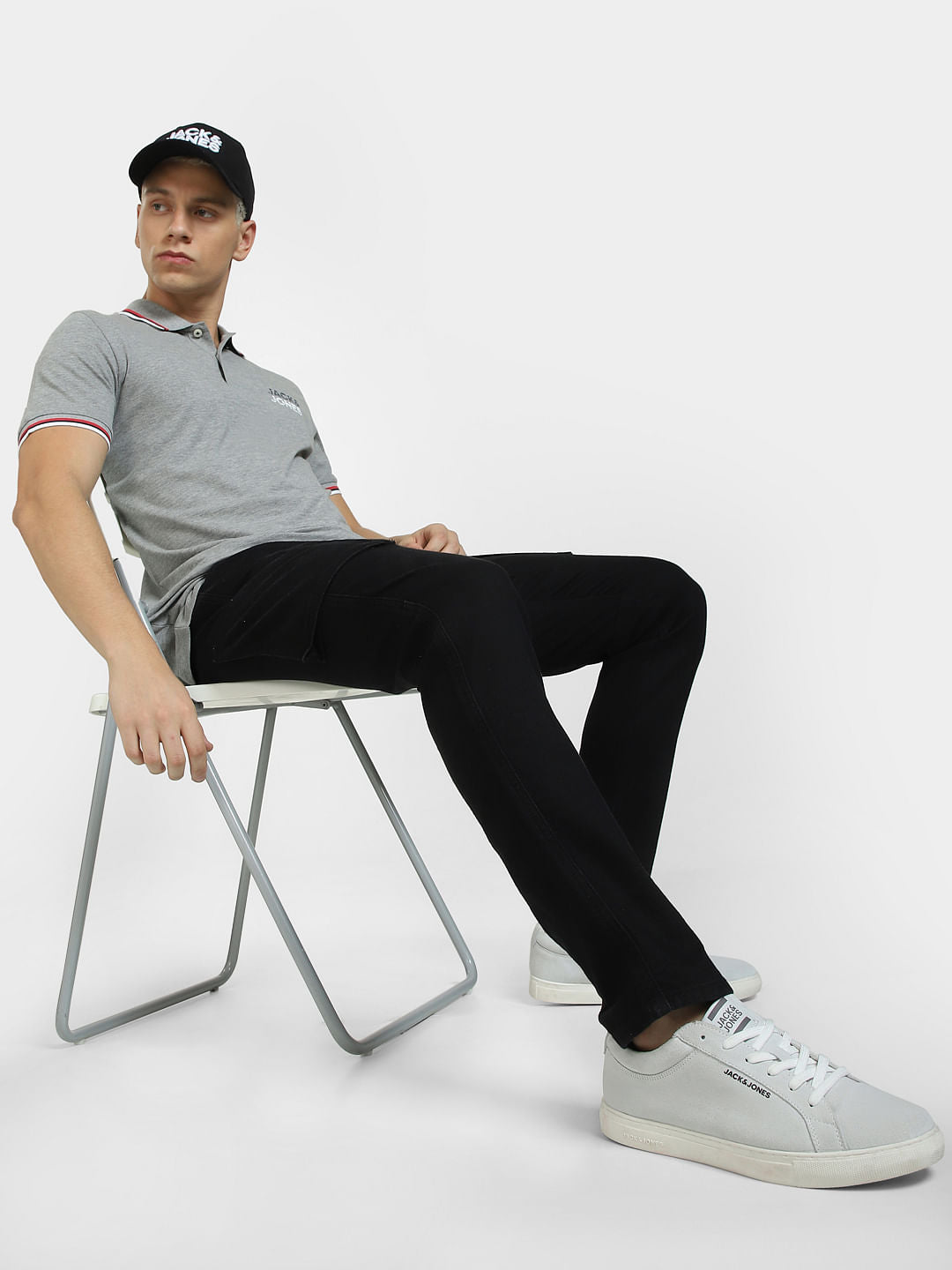 Black Low Rise Simon Anti Fit Jeans