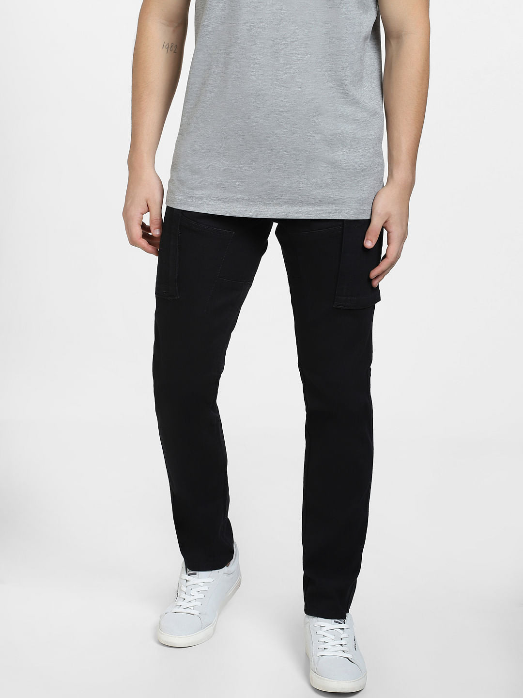 Black Low Rise Simon Anti Fit Jeans