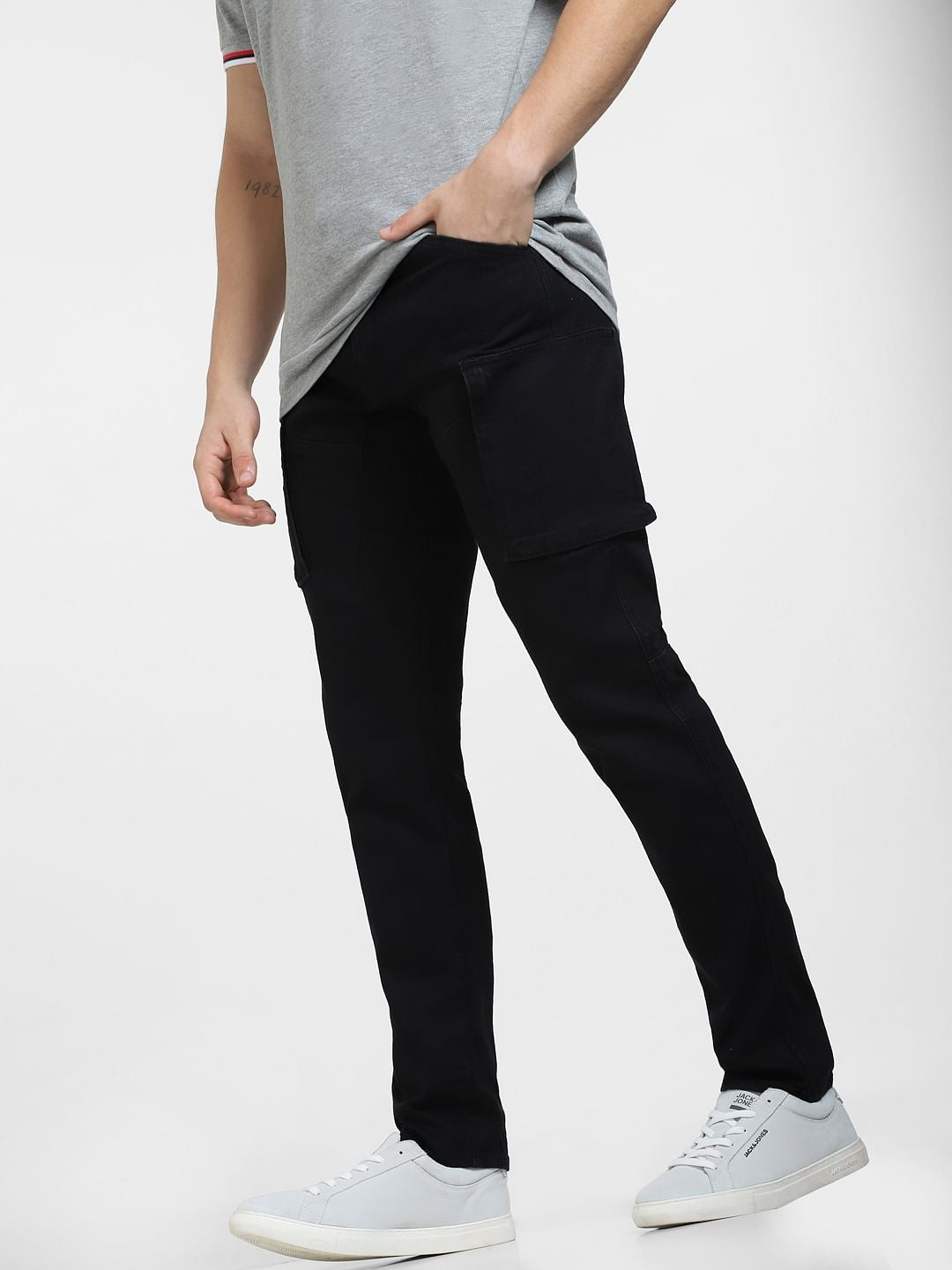 Black Low Rise Simon Anti Fit Jeans