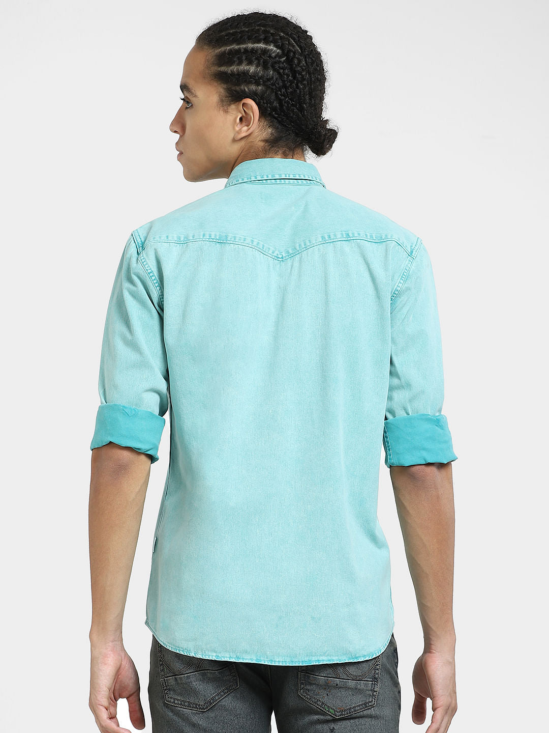 METAVERSE Blue Full Sleeves Shirt