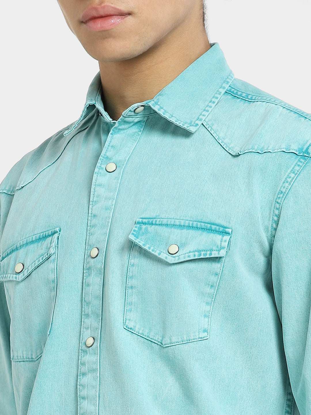 METAVERSE Blue Full Sleeves Shirt