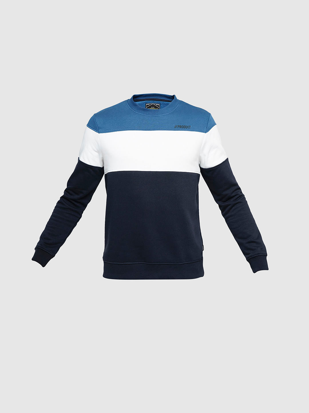 PRODUKT by JACK&JONES Blue Colourblocked Sweatshirt