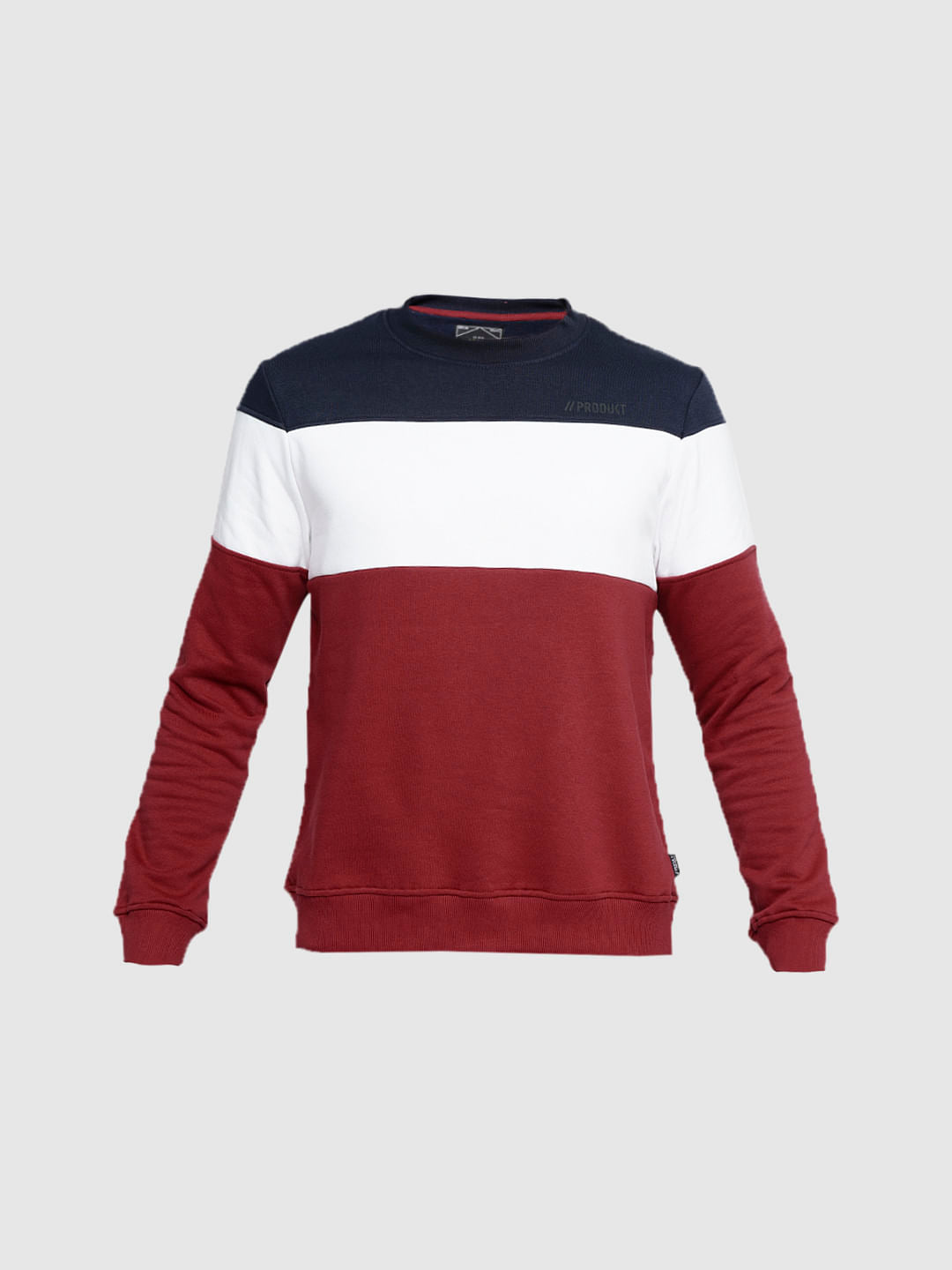 PRODUKT by JACK&JONES Red Colourblocked Sweatshirt