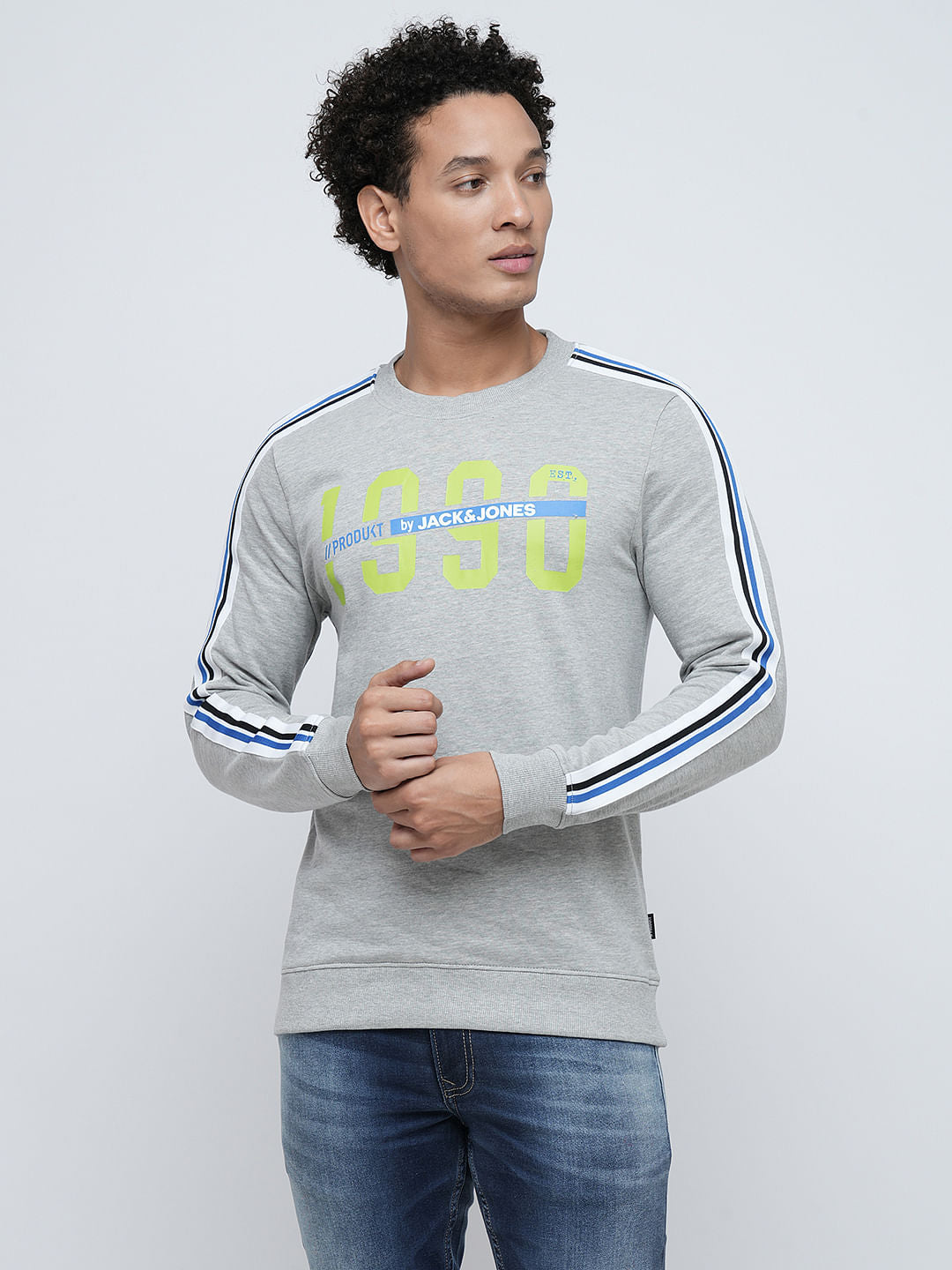 PRODUKT by JACK&JONES Grey Logo Print Sweatshirt