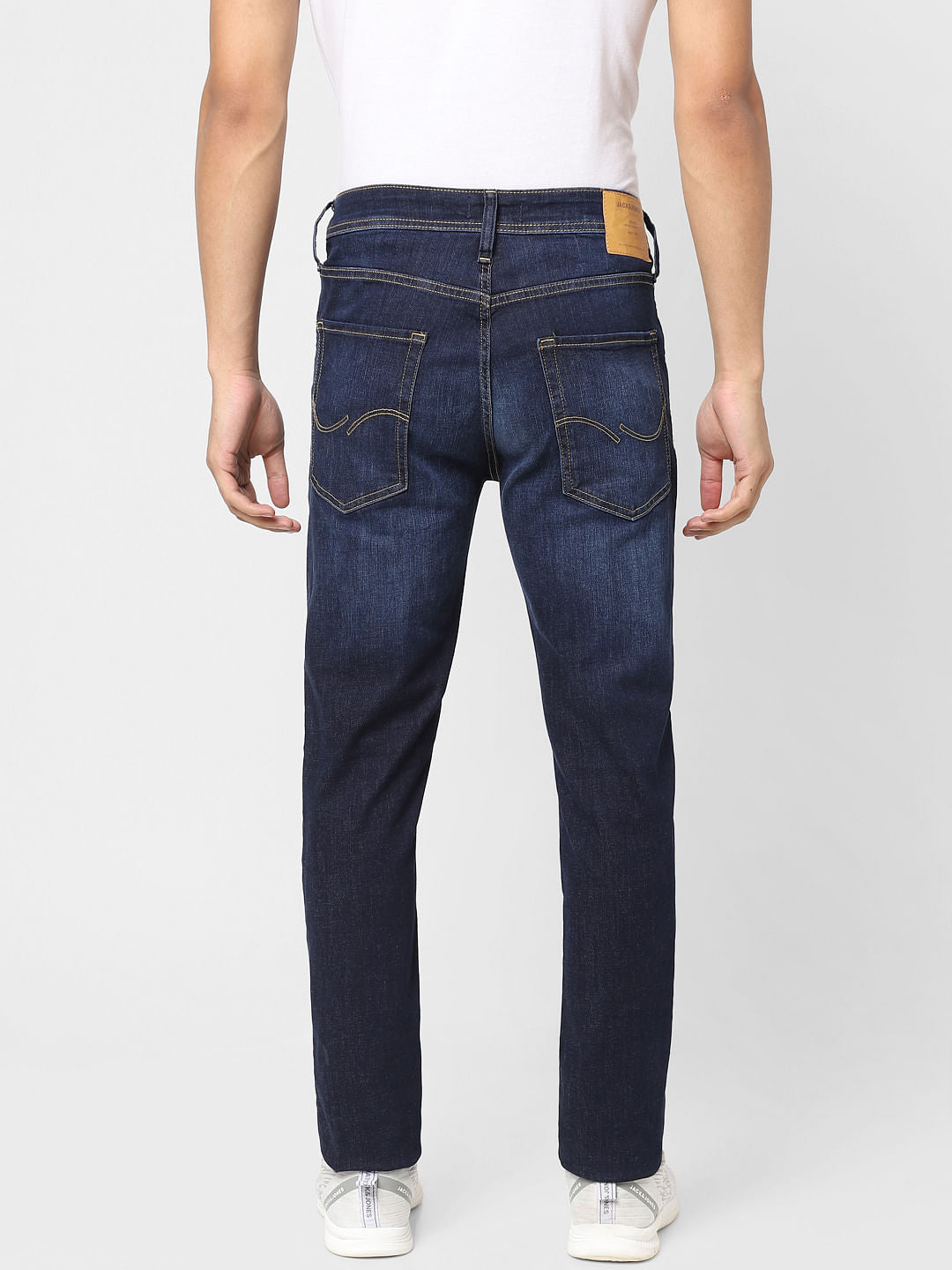 Blue Low Rise Washed Ben Skinny Jeans