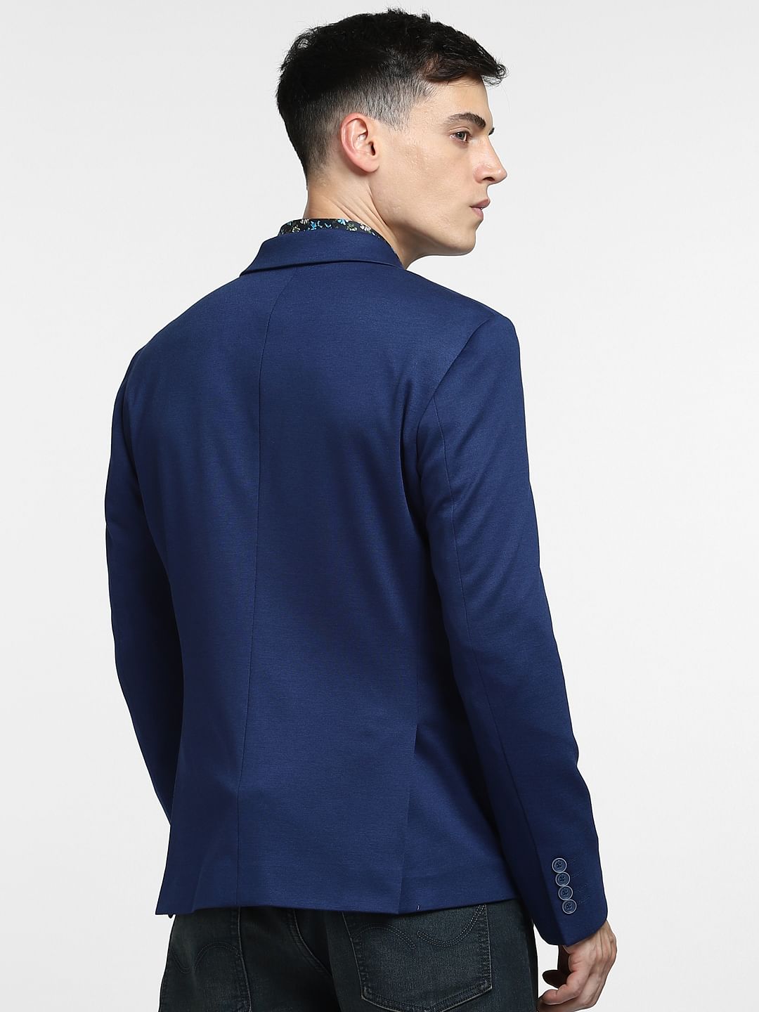 Navy Blue Tailored Blazer