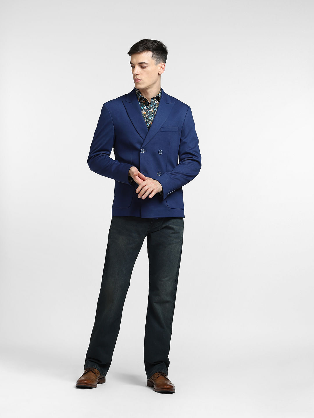 Navy Blue Tailored Blazer