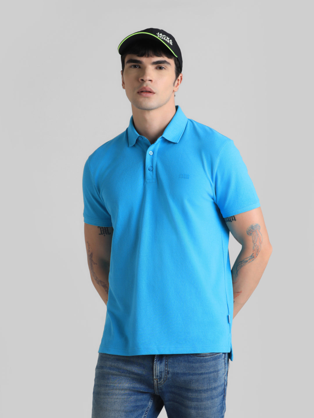 JACK&JONES Regular Fit Textured T-Shirts