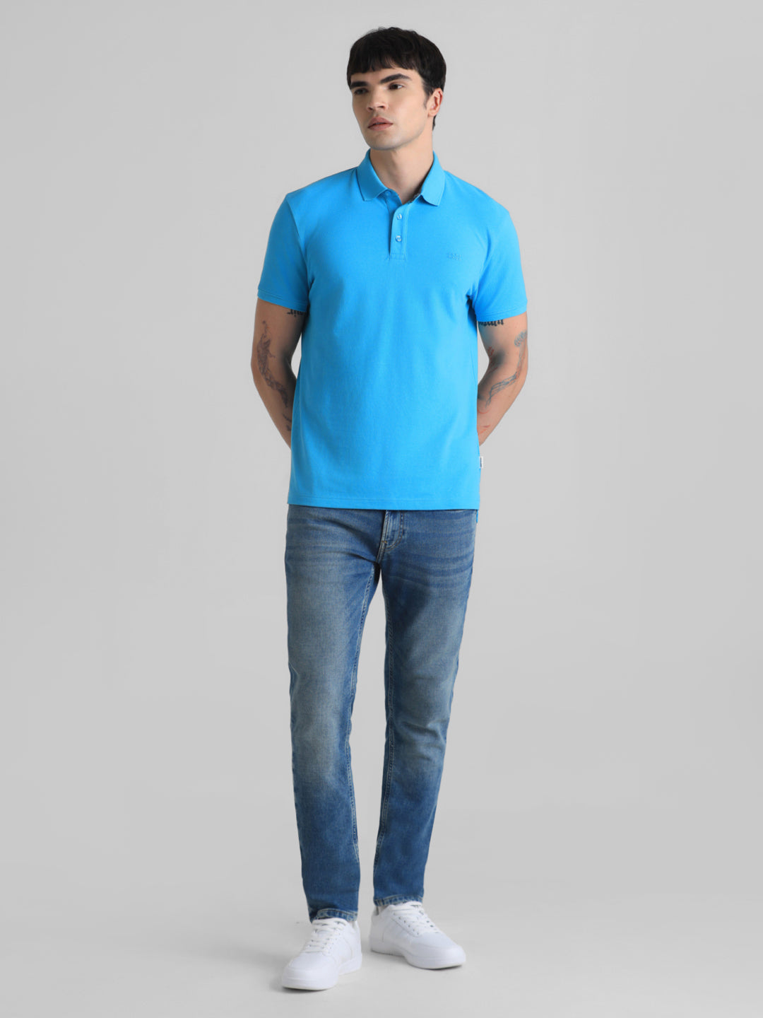 JACK&JONES Regular Fit Textured T-Shirts