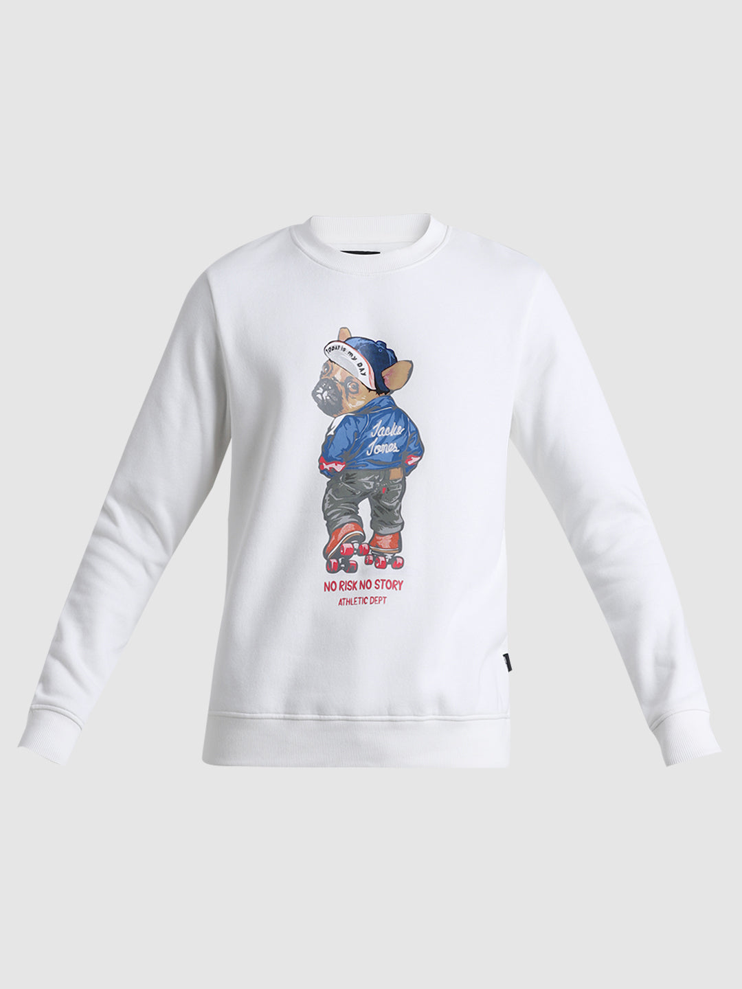 White Printed Sweatshirt