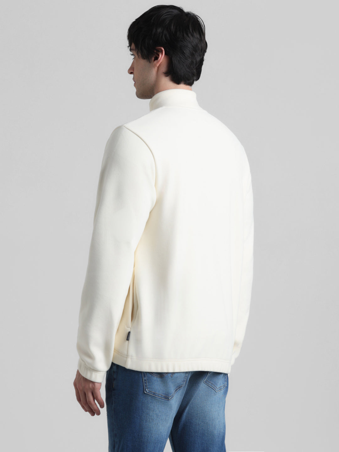Half-Zip High Neck Sweatshirt