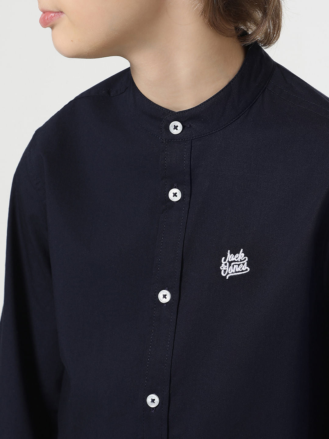 Navy Blue Full Sleeves Shirt