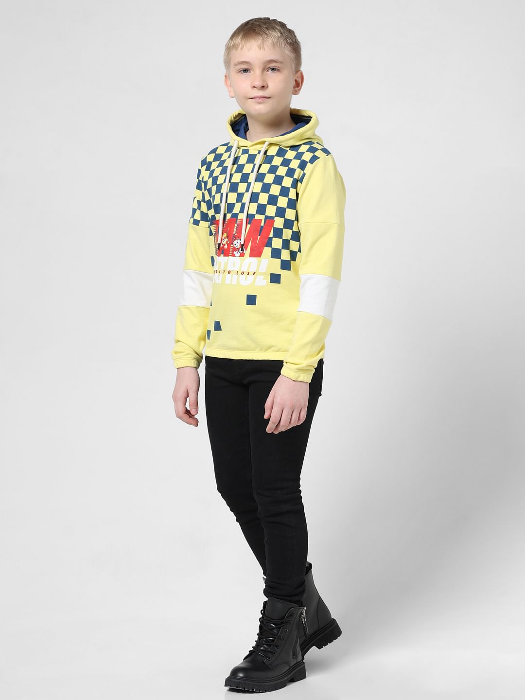 x Paw Patrol Yellow Printed Hooded Sweatshirt