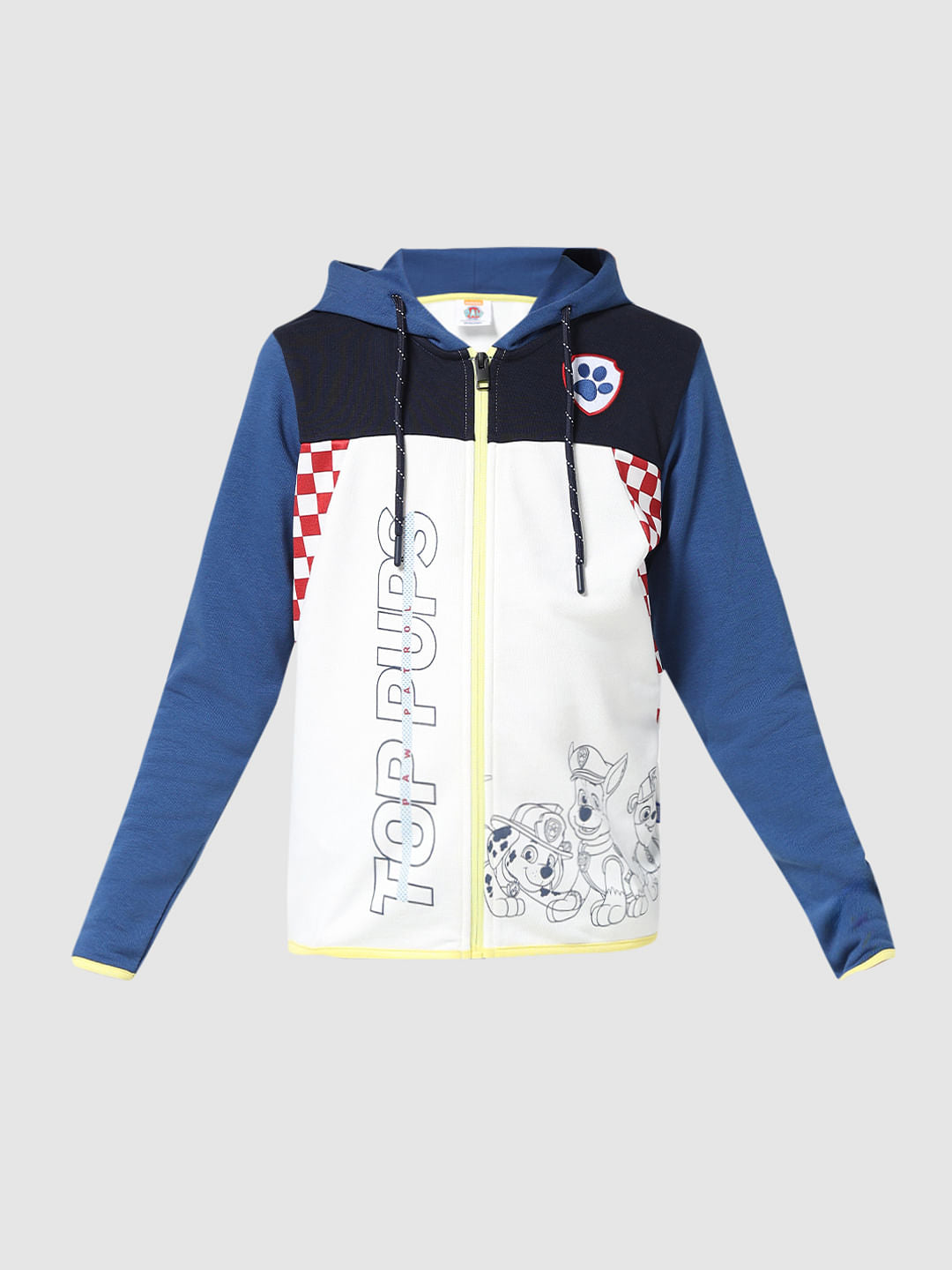 JACK&JONES X PAW PATROL White Colourblocked Hooded Sweatshirt