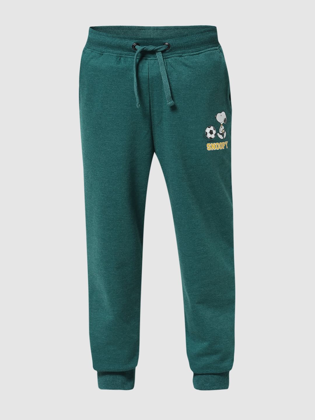 x Peanuts Green Snoopy Print Sweatpants