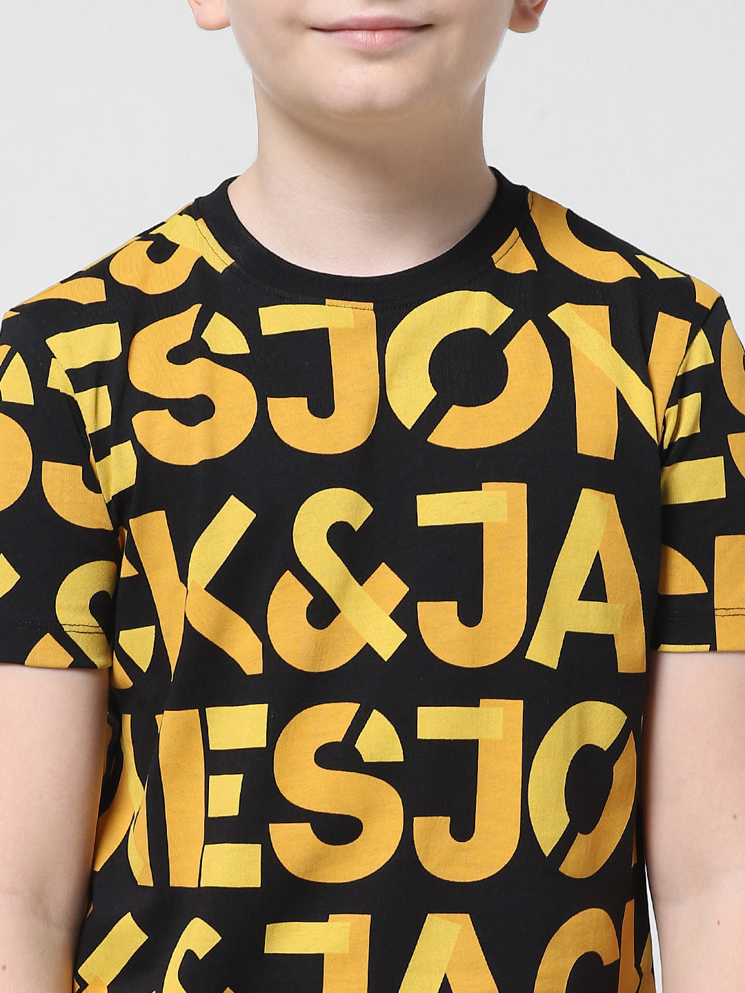 Black Logo Print Co-ord T-shirt