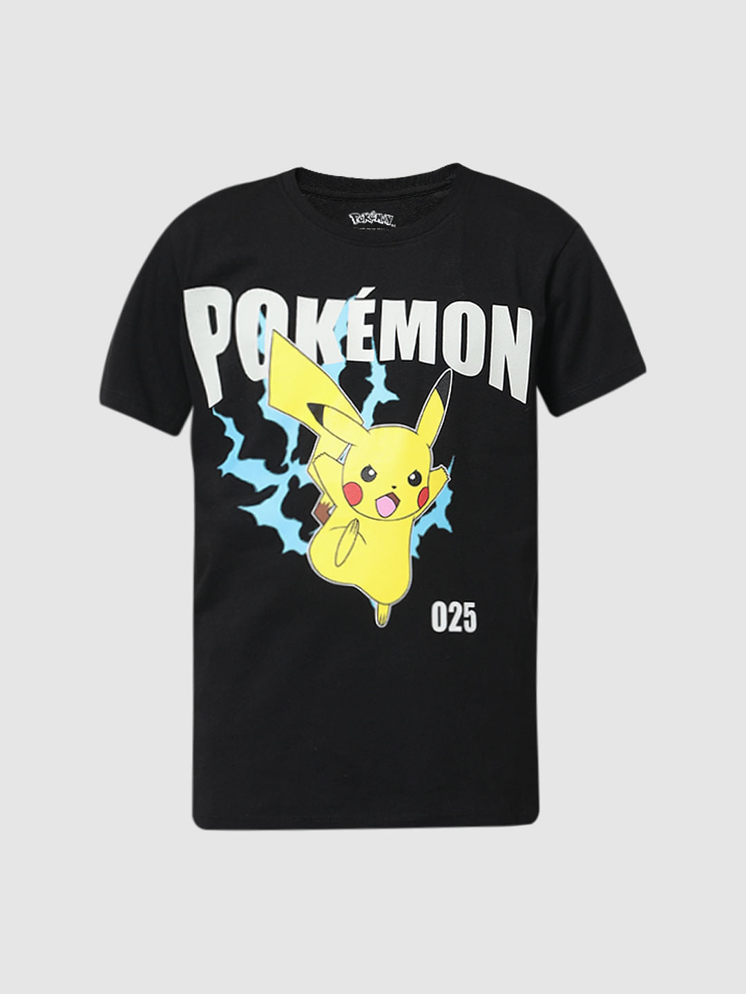 x Pok mon Black Thunderbolt Crew Neck T-shirt