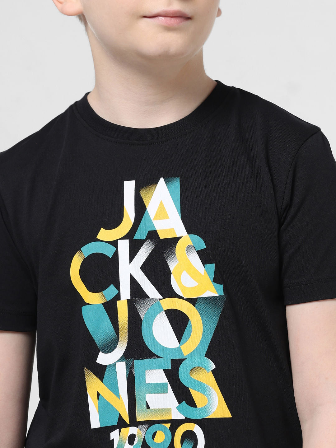 Black Logo Print T-shirt