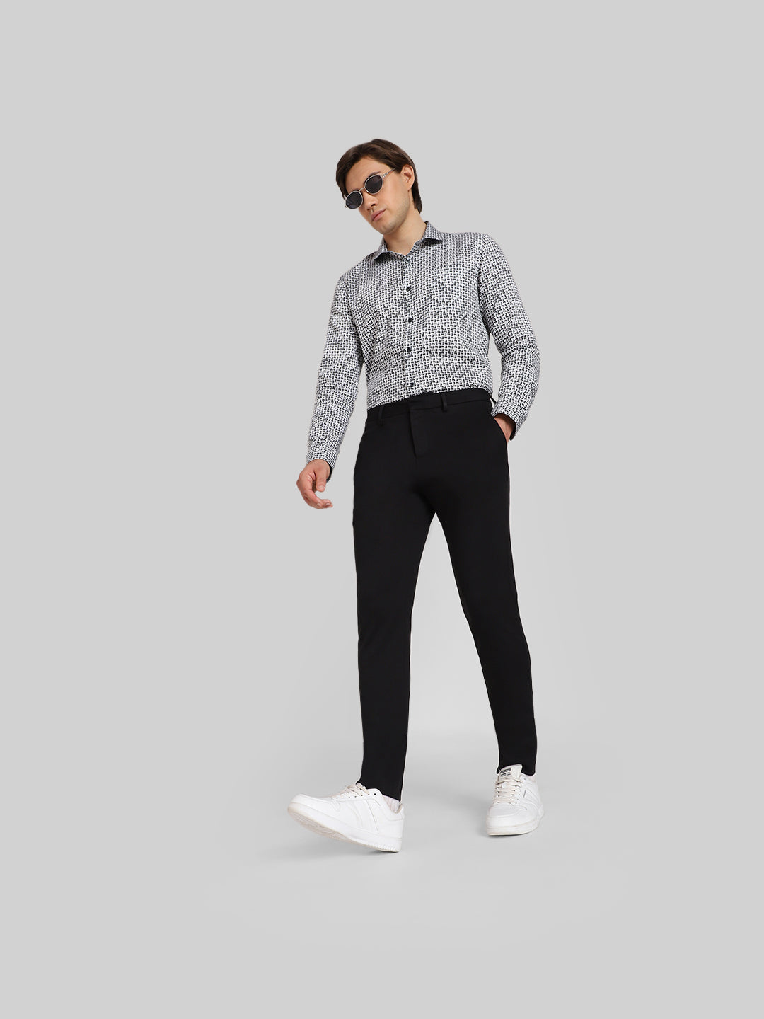 Black Slim Fit Tailored Trousers