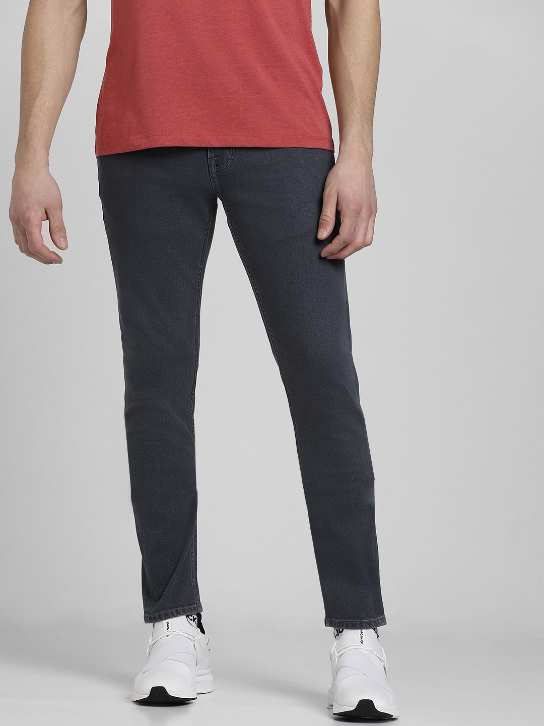 Grey 5 Pocket Glenn Slim Jeans