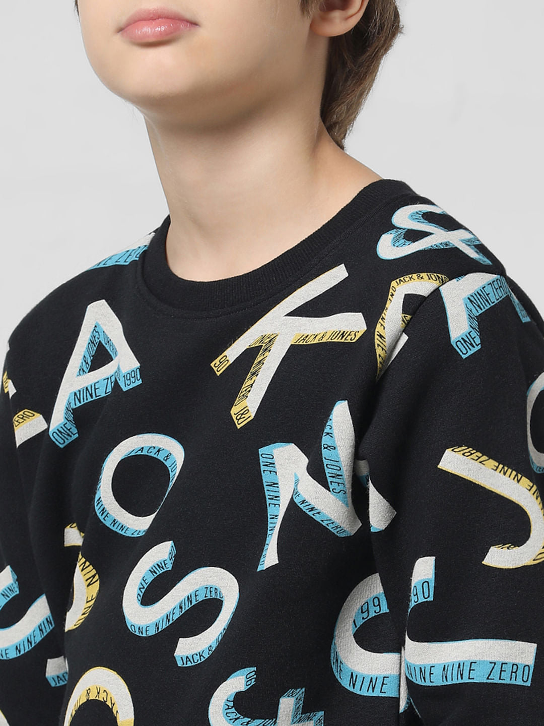 Black Logo Print Sweatshirt