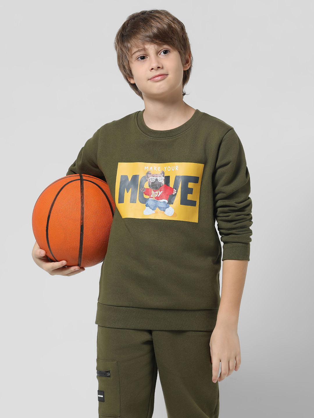 Green Doggo Print Sweatshirt