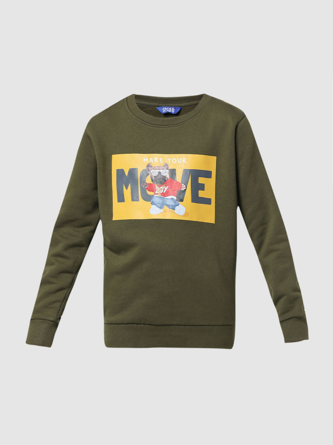 Green Doggo Print Sweatshirt