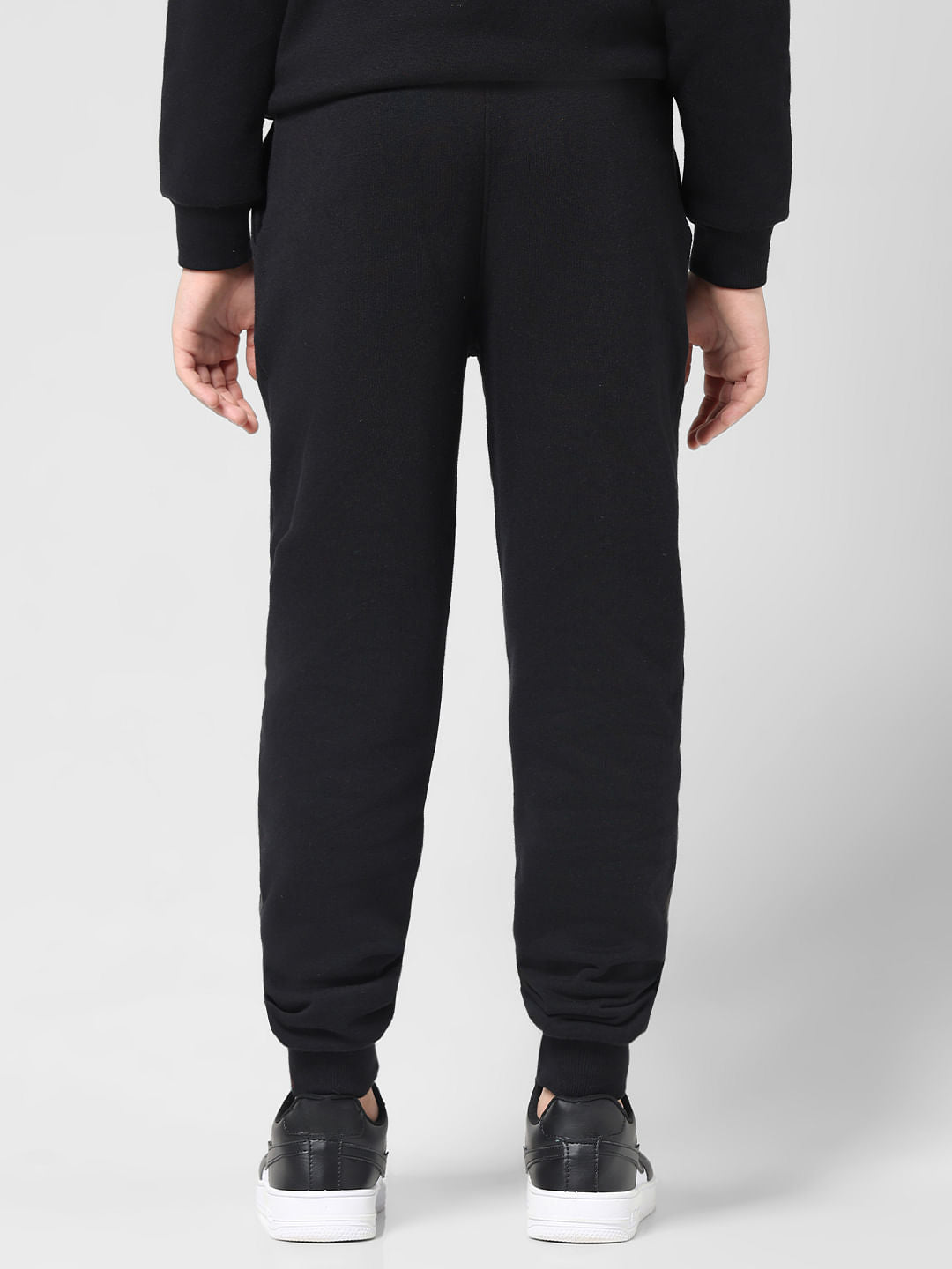 JUNIOR BOYS Black Printed Co-ord Set Sweatpants