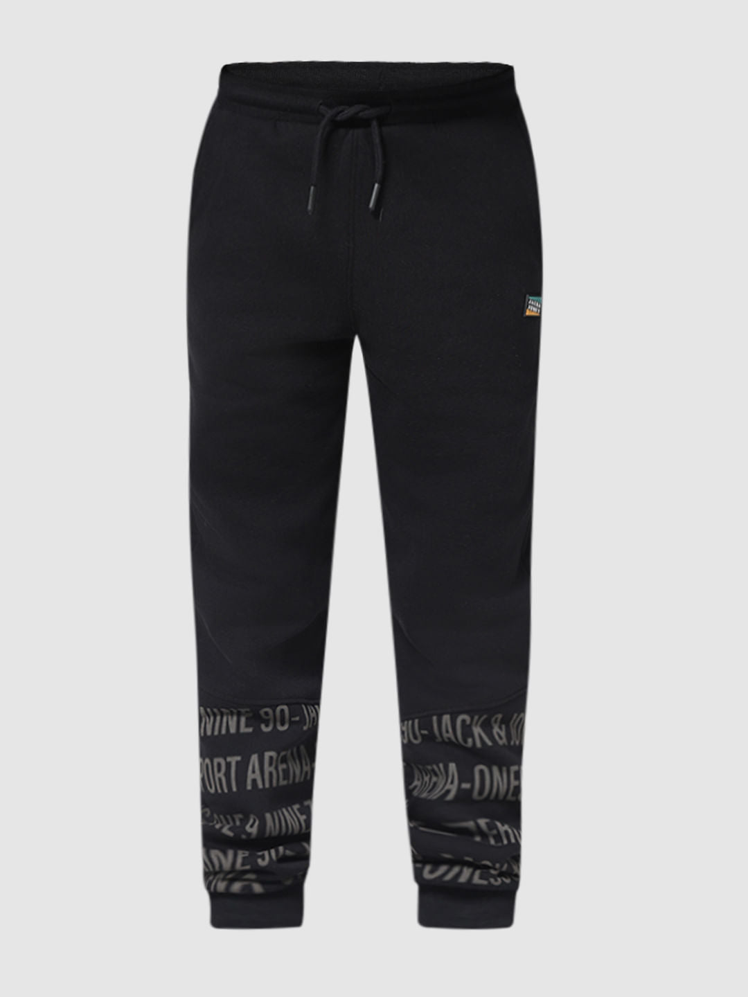JUNIOR BOYS Black Printed Co-ord Set Sweatpants