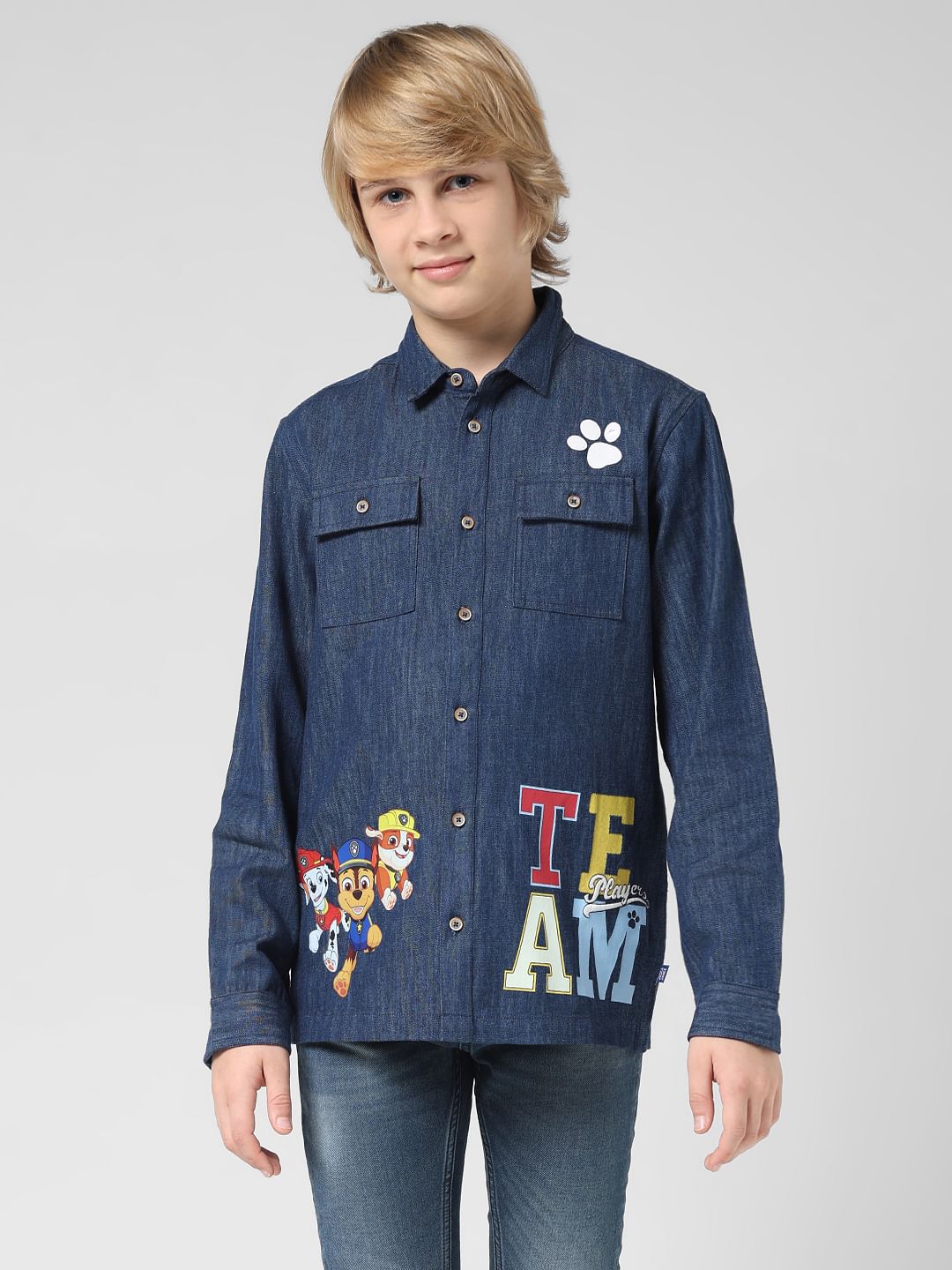JACK&JONES X PAW PATROL Dark Blue Denim Shirt