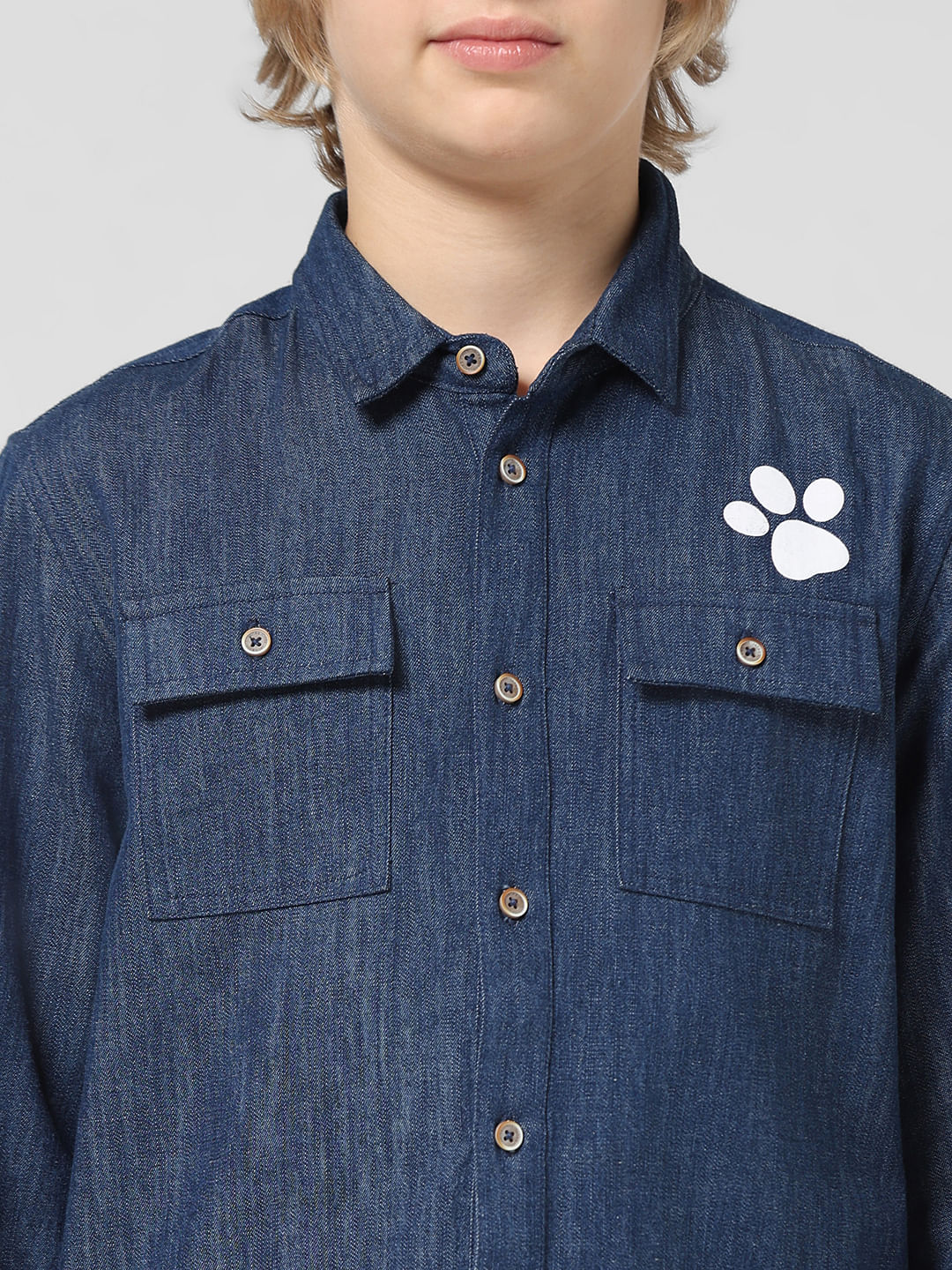 JACK&JONES X PAW PATROL Dark Blue Denim Shirt