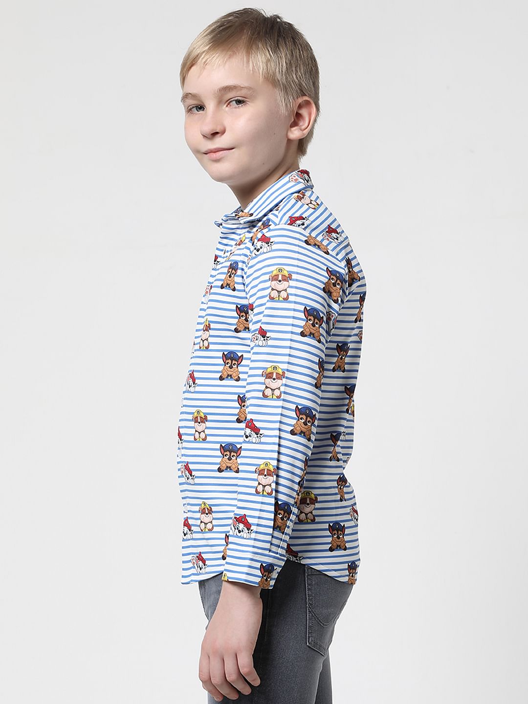 JACK&JONES X PAW PATROL Light Blue Striped Shirt
