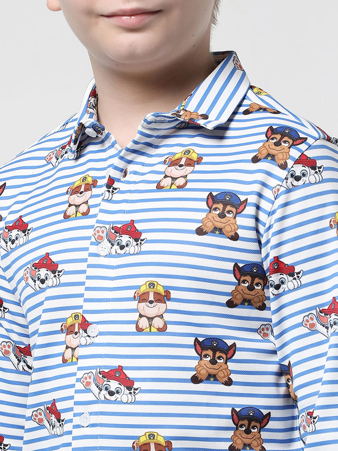 JACK&JONES X PAW PATROL Light Blue Striped Shirt