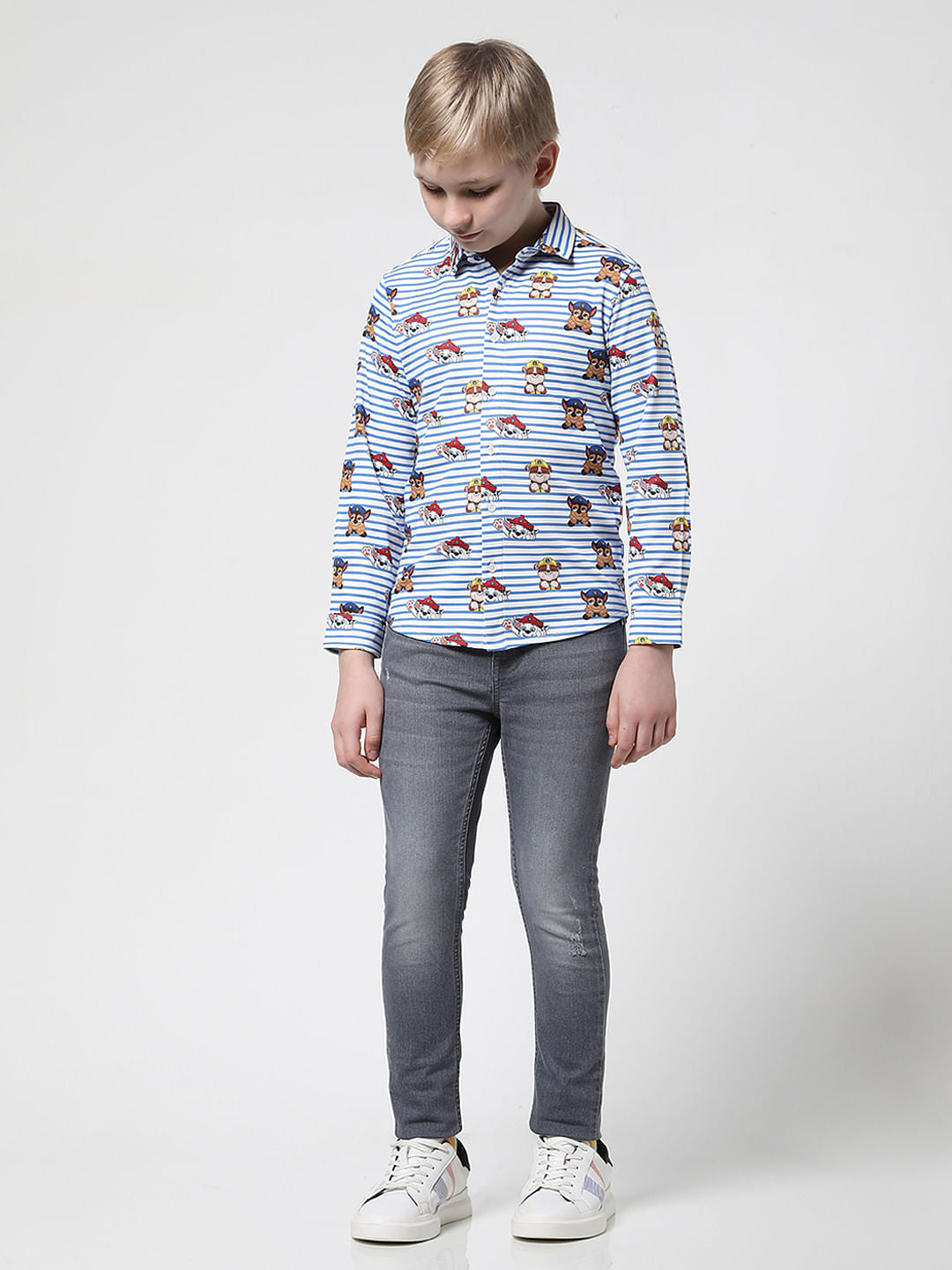 JACK&JONES X PAW PATROL Light Blue Striped Shirt