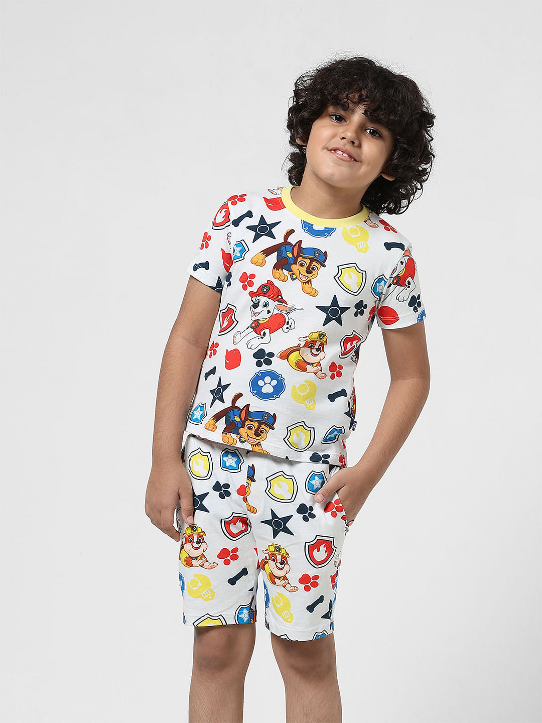 JACK&JONES X PAW PATROL White All Over Print T-shirt