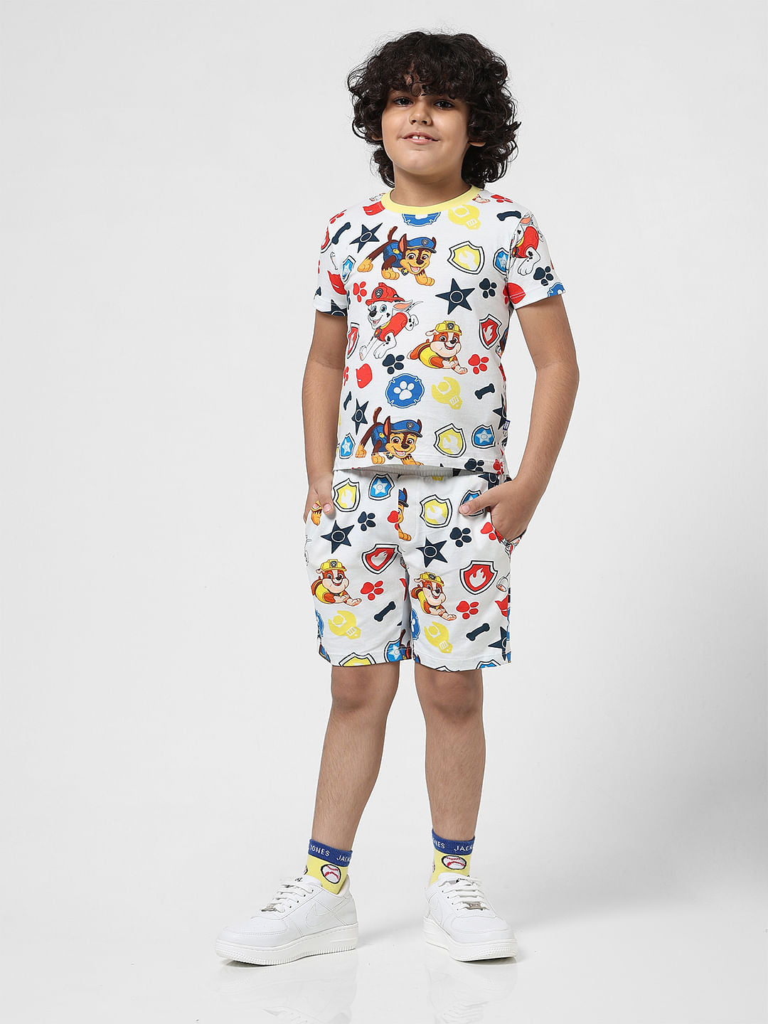JACK&JONES X PAW PATROL White All Over Print T-shirt