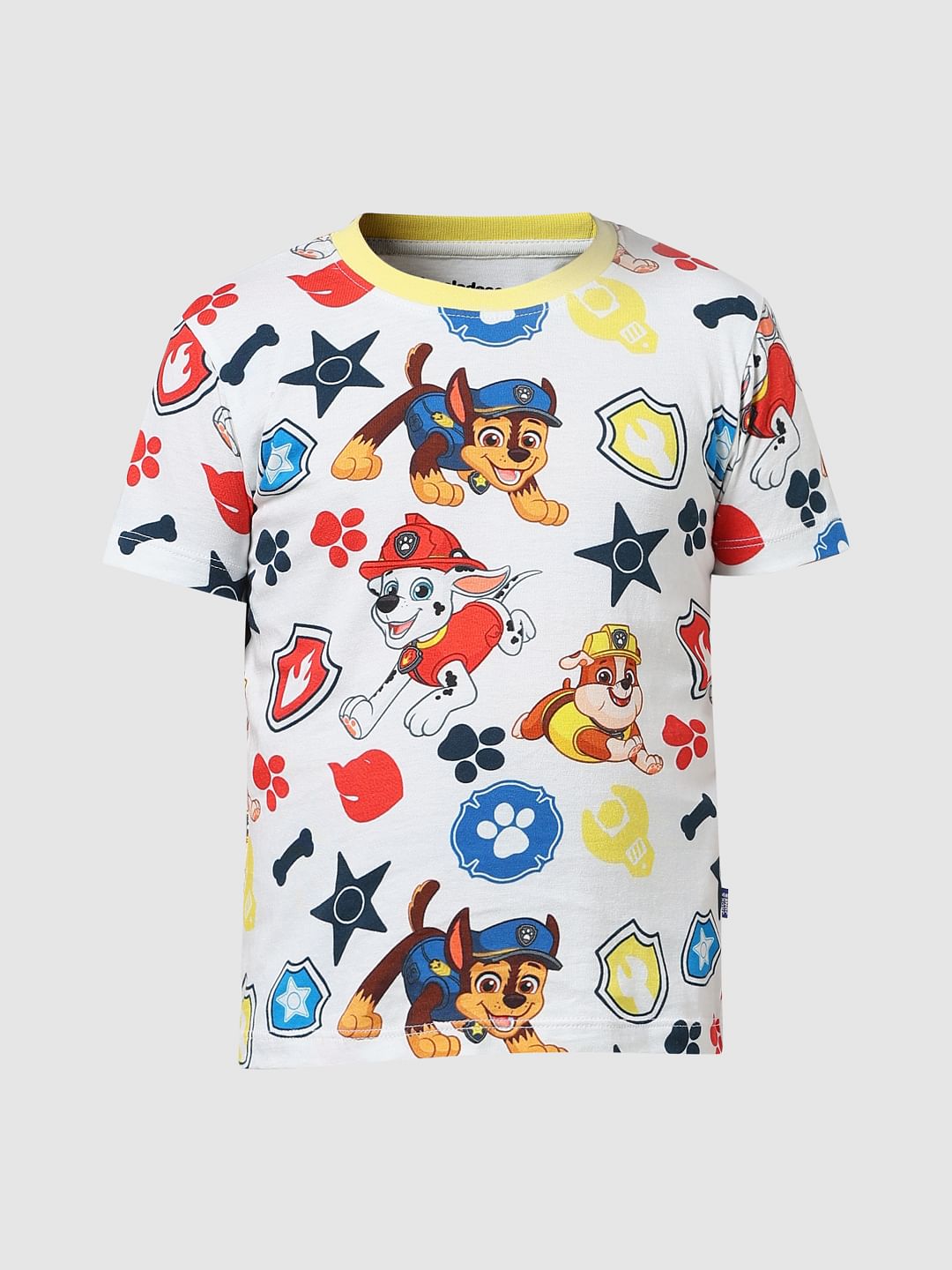 JACK&JONES X PAW PATROL White All Over Print T-shirt