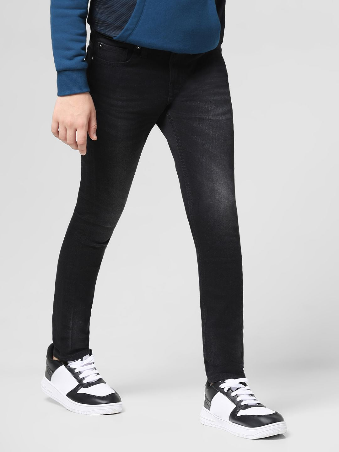 JUNIOR BOYS Black Glenn Slim Fit Jeans