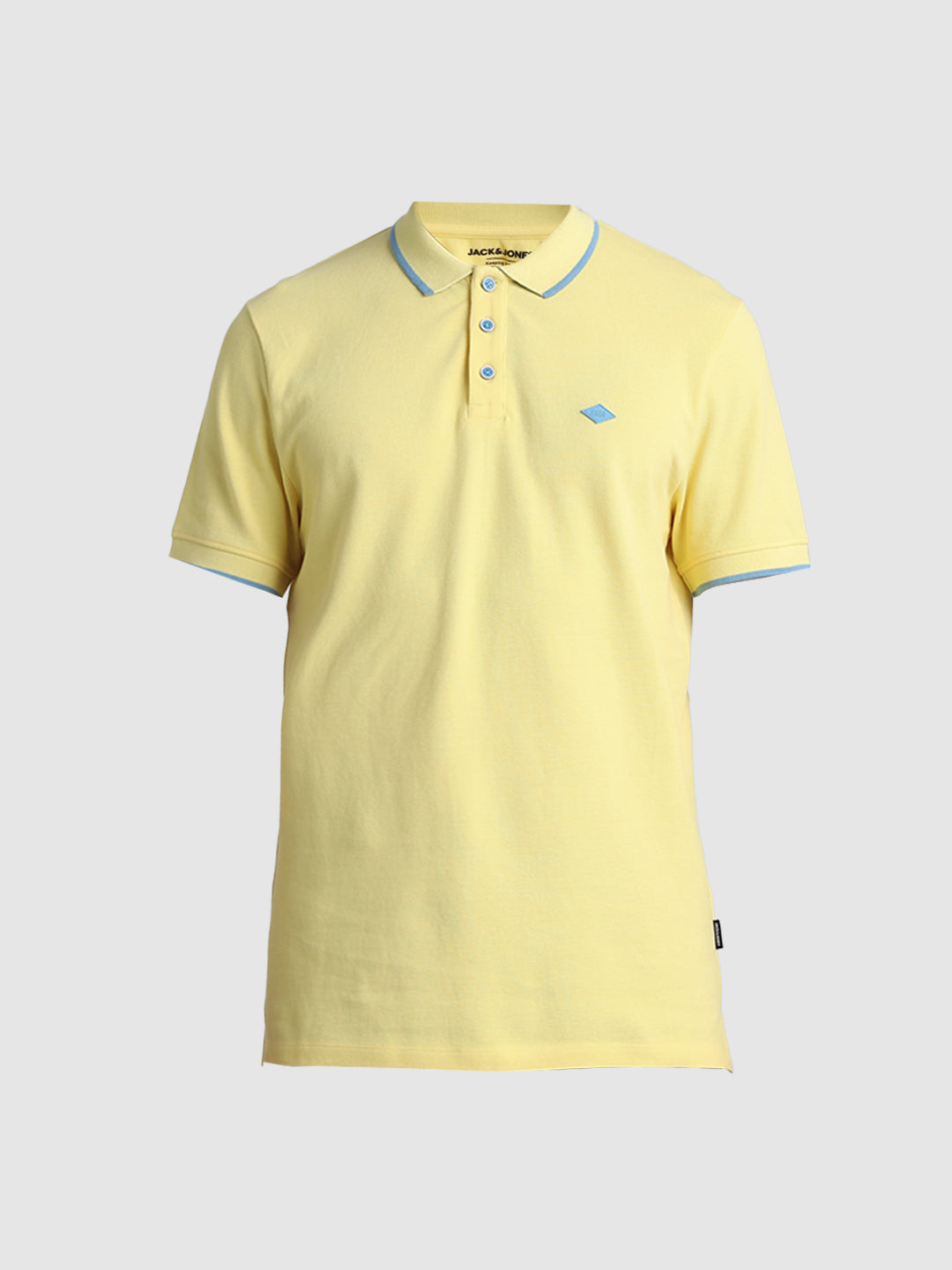 Yellow Contrast Tipping Polo