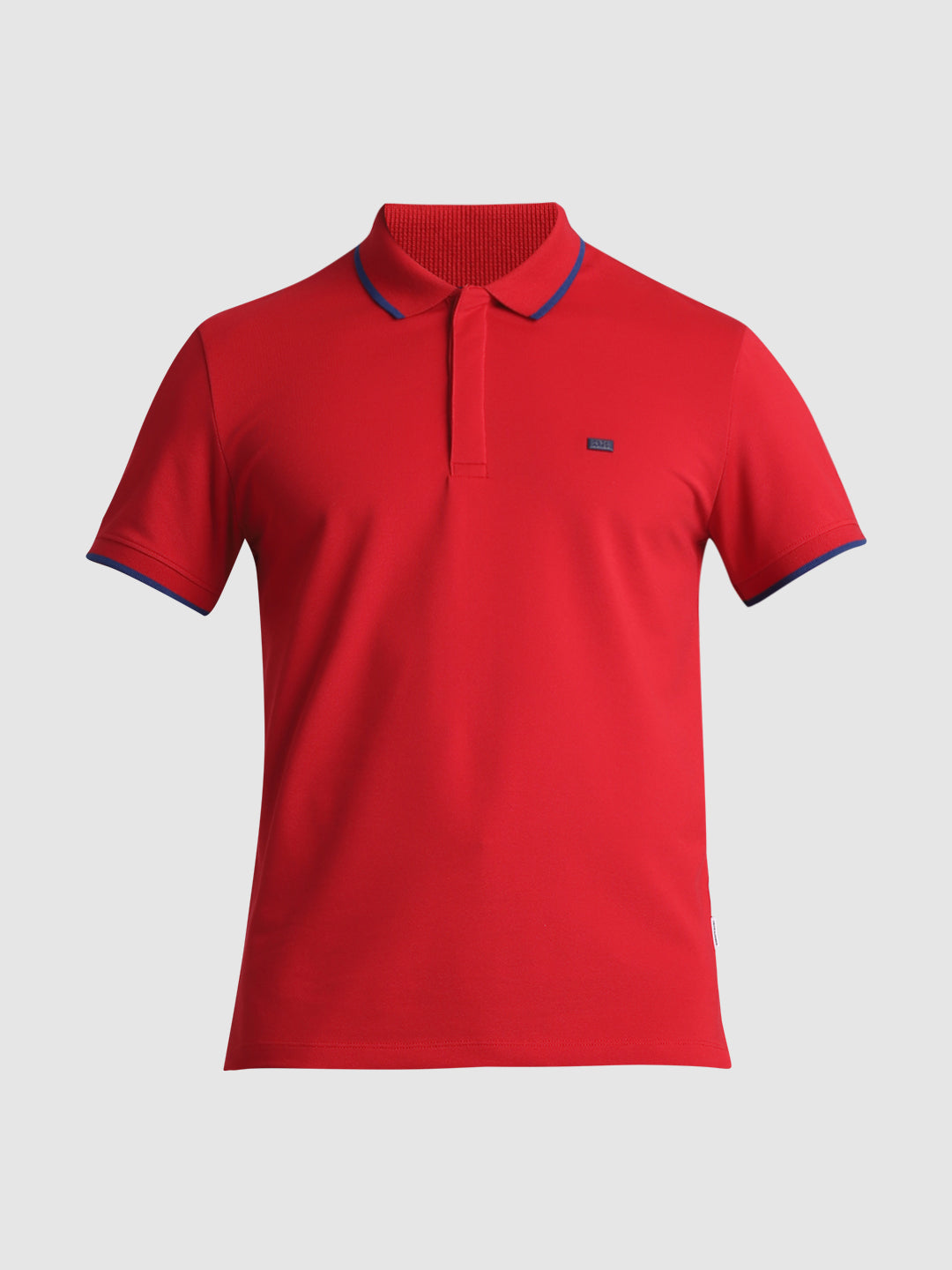 Red Contrast Tipping Polo