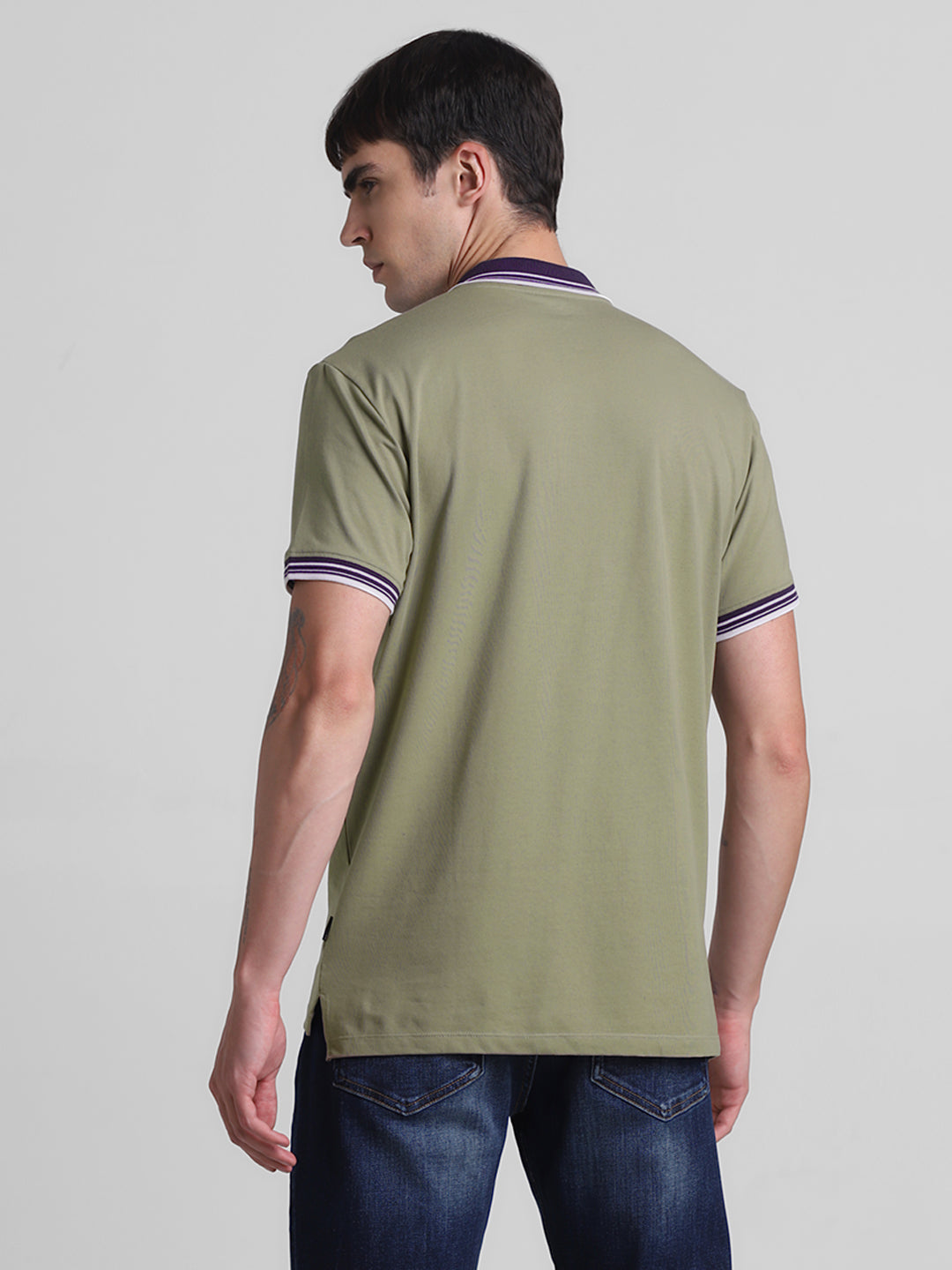 Green Zip Detail polo