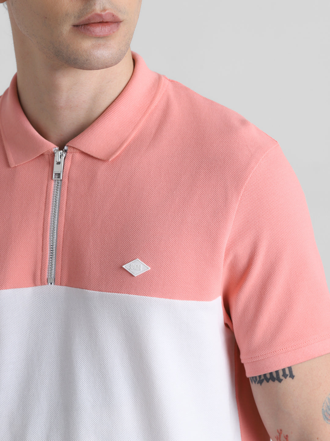 JACK&JONES Regular Fit Colour Blocked T-Shirts