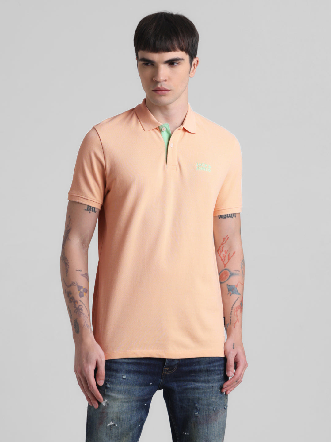 Peach Cotton Polo