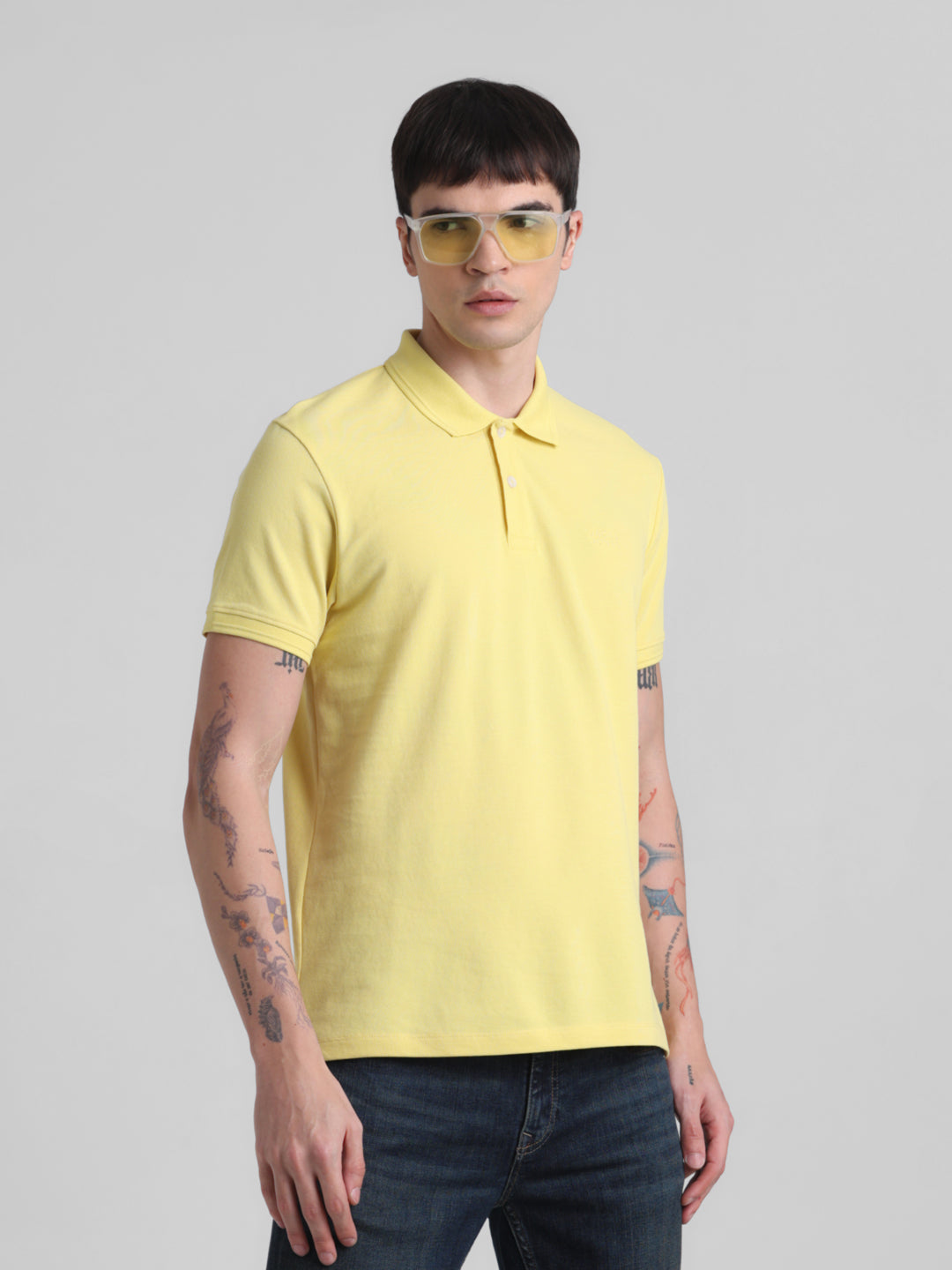 Yellow Solid Polo