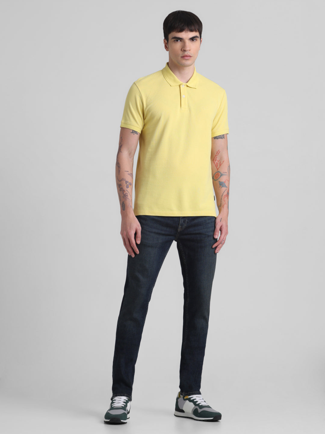 Yellow Solid Polo