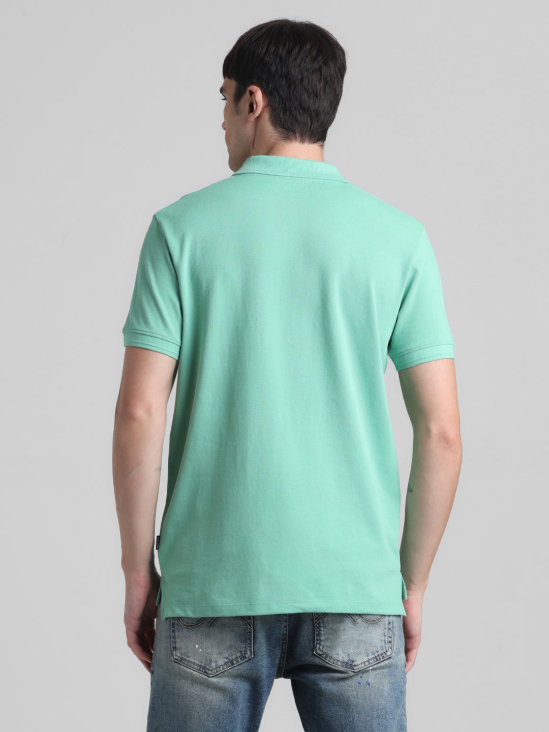 Green Solid Polo