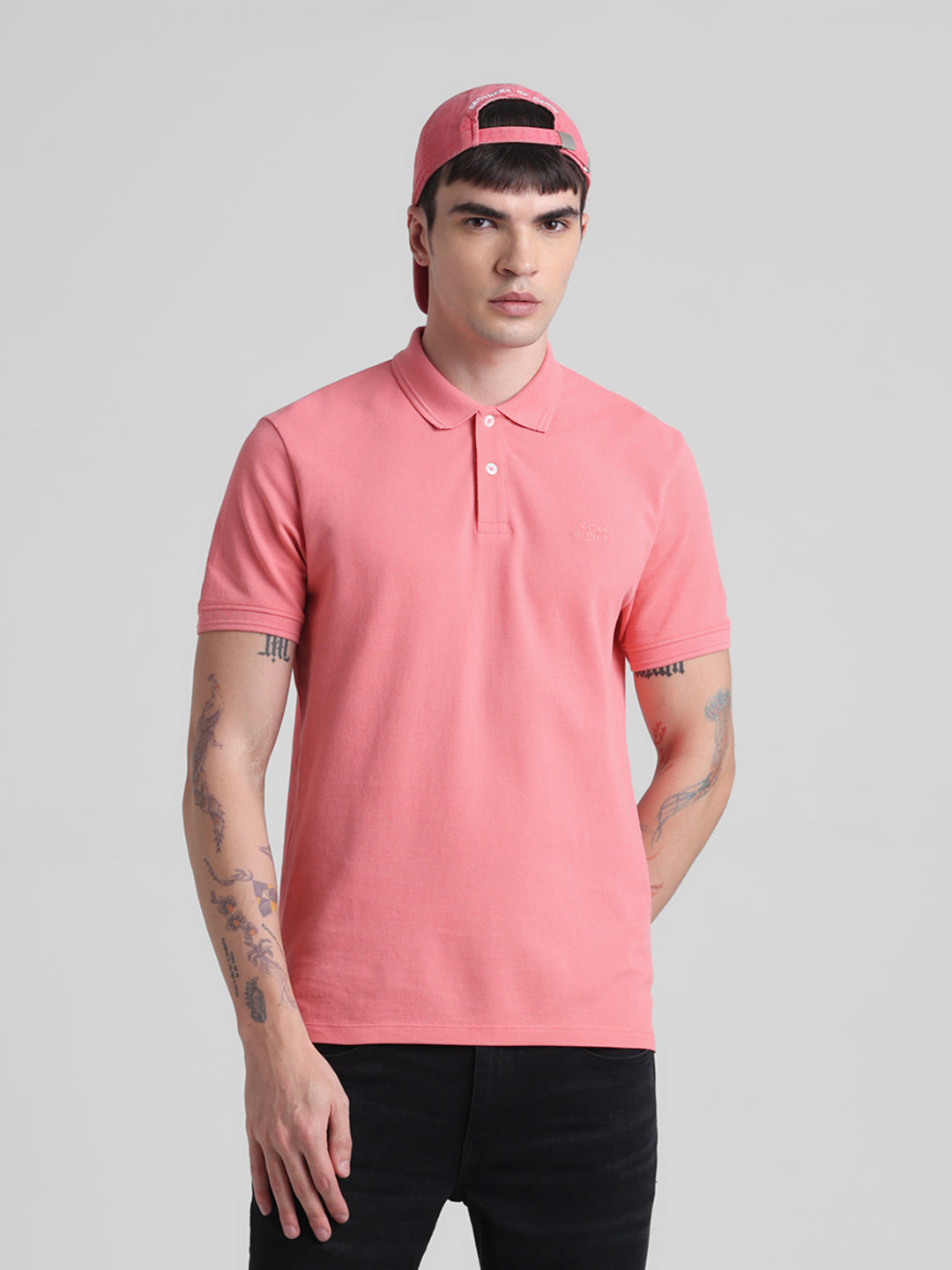 JACK&JONES Regular Fit Solid - Pique Jersey T-Shirts